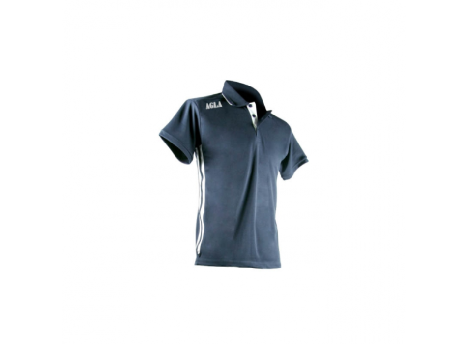 Polo ITALY polyester BL-WT
